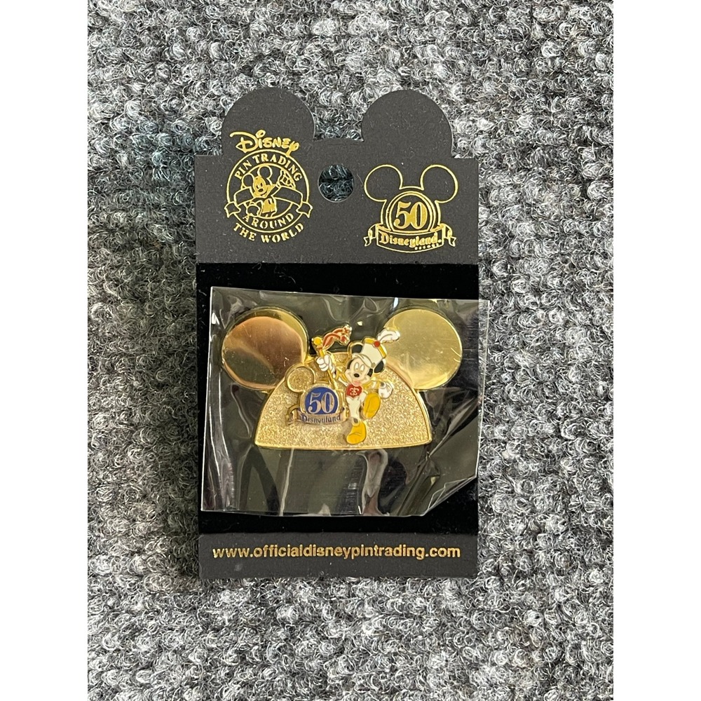 Disney Pin Trading Around the World Disneyland 50th Anniversary Mickey Mouse Pin